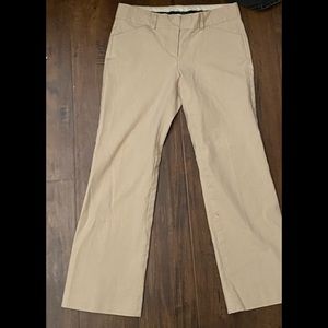 Khaki straight trouser pants